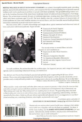 Mental Wellness in Adults With Down Syndrome: A Guide to Emotional And Behavioral Strengths And Challenges Paperback – July 1, 2006