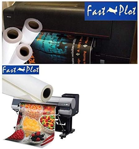 FastPlot Self Adhesive Polypropylene Banner 8 mil WP - 42inch x 100ft Roll - 3inch core