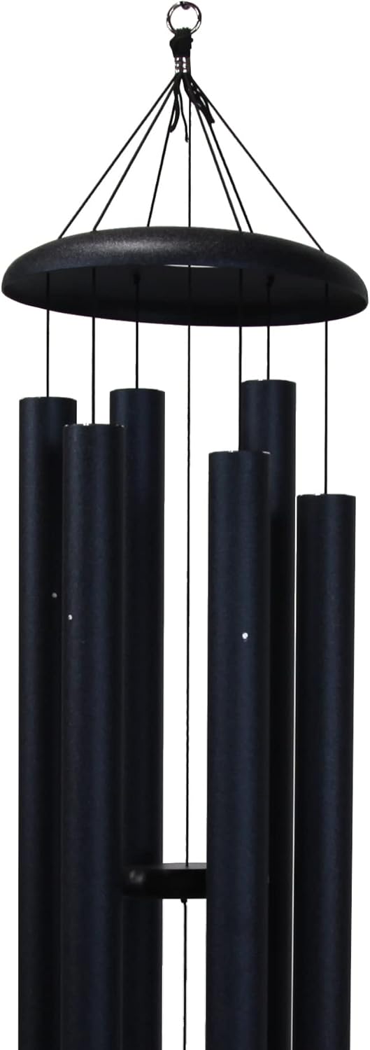 Corinthian Bells by Wind River - 60 inch Midnight Blue Wind Chime for Patio, Backyard, Garden, and Outdoor Decor (Aluminum Chime) Made in The USA