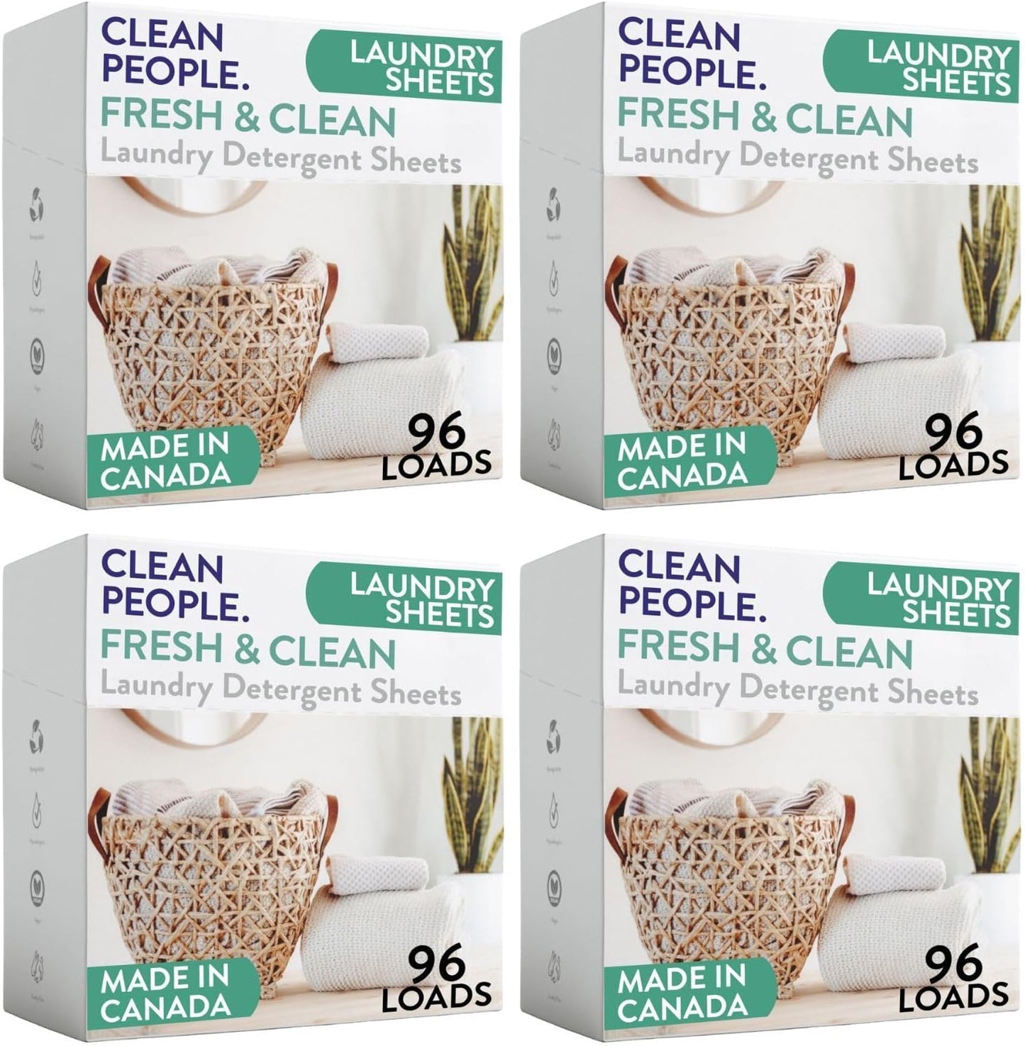 Laundry Detergent Sheets- Recyclable Packaging, Hypoallergenic, Stain Fighting, Works with All Machines including HE (384 Count, Fresh Scent)