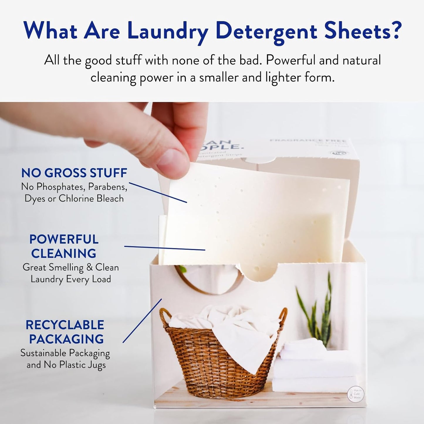 Laundry Detergent Sheets- Recyclable Packaging, Hypoallergenic, Stain Fighting, Works with All Machines including HE (384 Count, Fresh Scent)