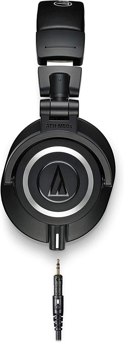 Audio-Technica ATH-M50x Professional Studio Monitor Headphones, Black