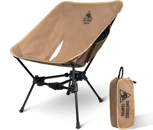 Camping Chair, Lightweight Folding Backpacking Hiking Chair, Compact Portable 330 lbs Capacity