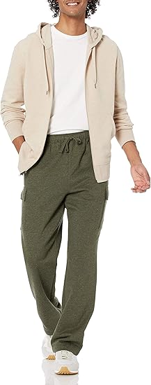 Amazon Essentials Men's Lightweight French Terry Full-Zip Hoodie with Comfortable Fit